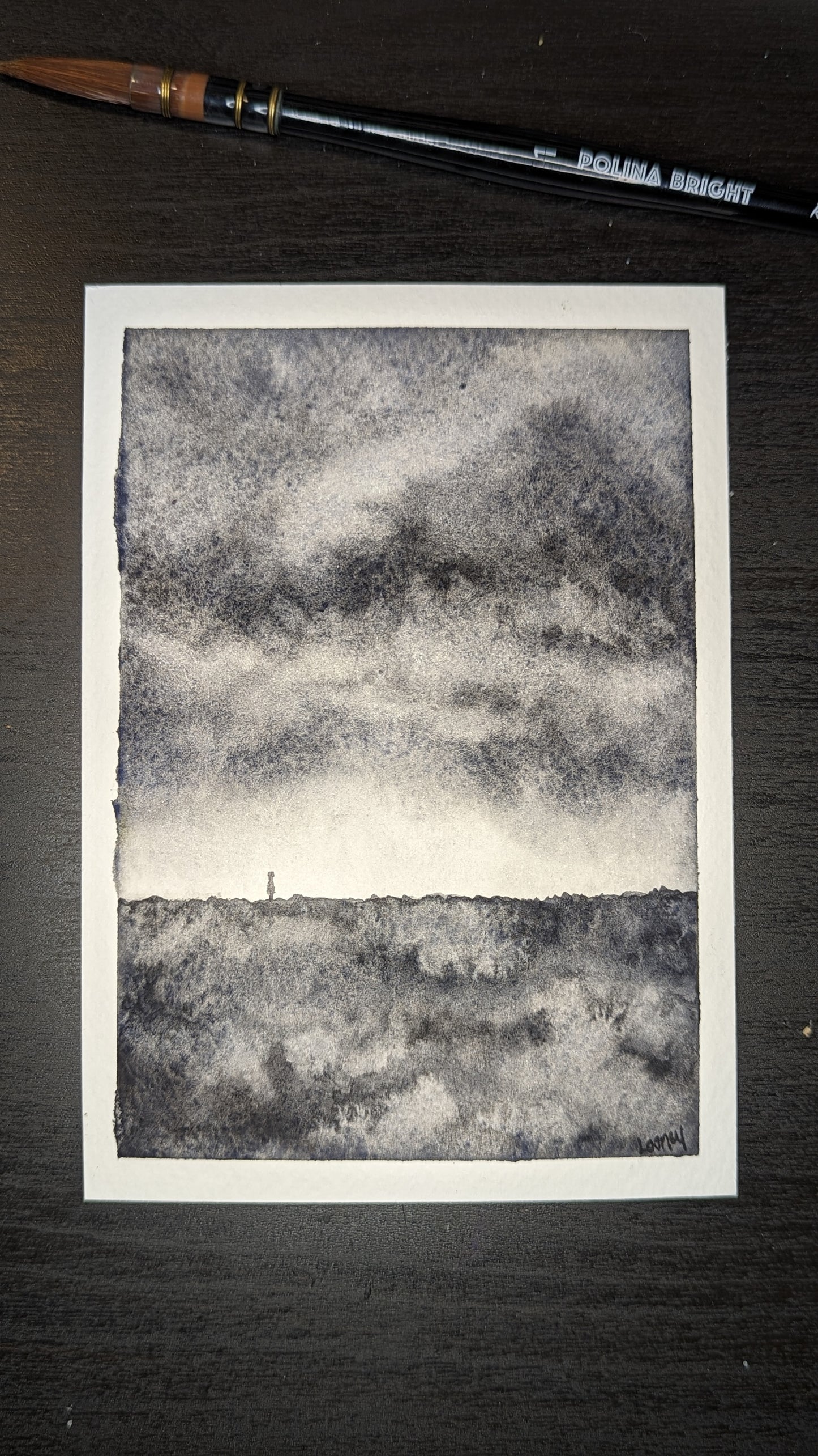 Print - Facing the Storm 4x6 with Border