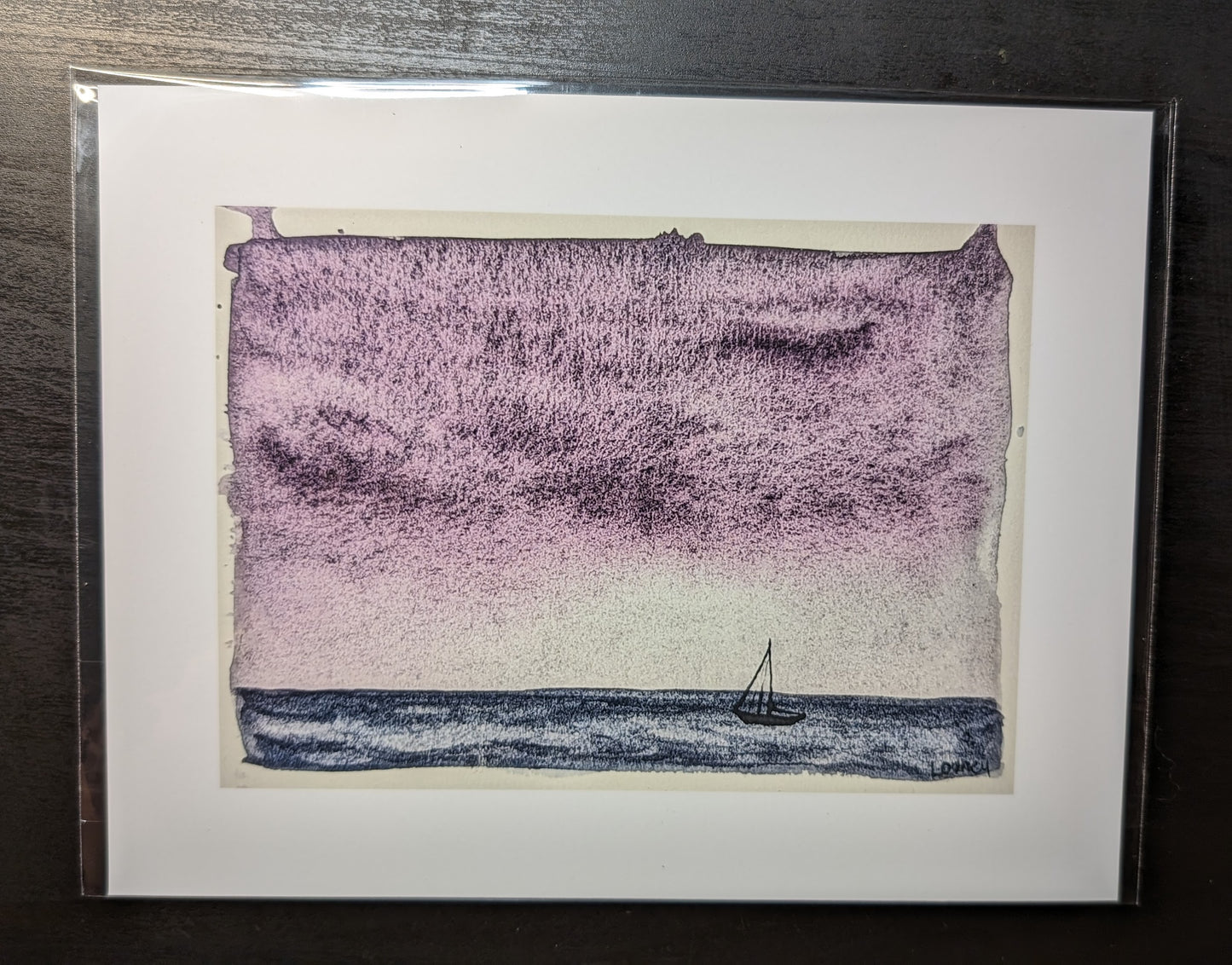Print - Purple Sky Sailboat 5x7