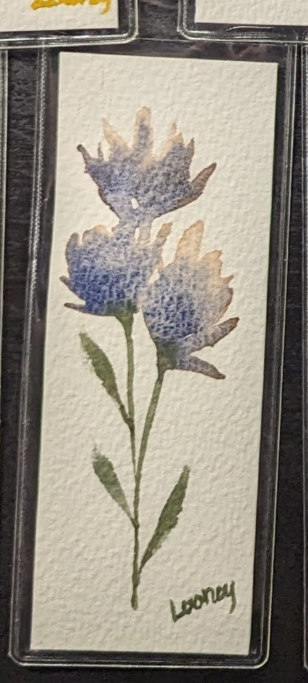 Bookmark - Original Watercolor with Protective Sleeve