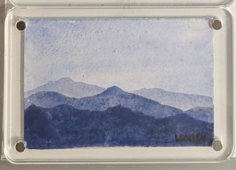 Tiny Original Paintings in Magnetic Frames