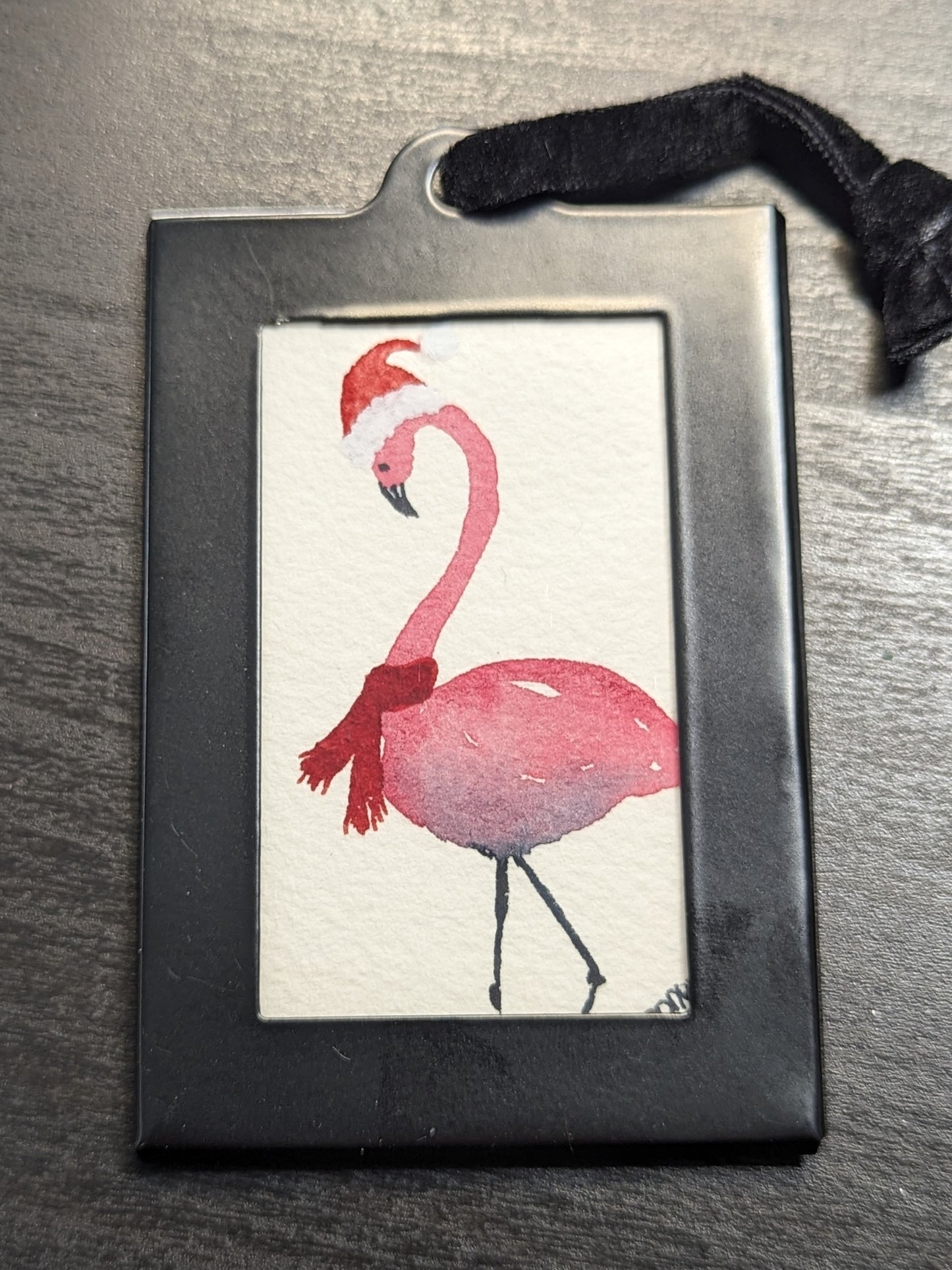 Ornament with Original Watercolor Painting