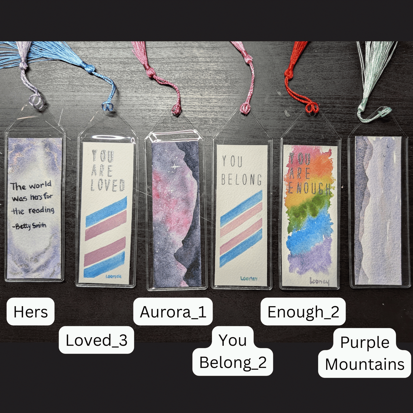 Bookmark - Original Watercolor with Protective Sleeve