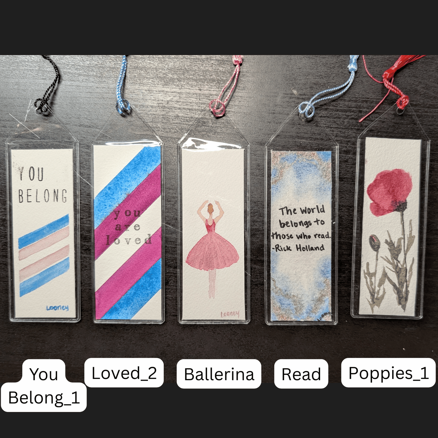 Bookmark - Original Watercolor with Protective Sleeve