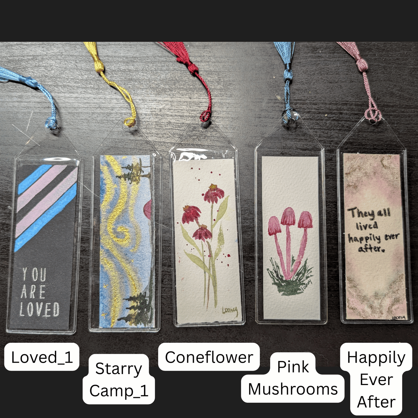 Bookmark - Original Watercolor with Protective Sleeve