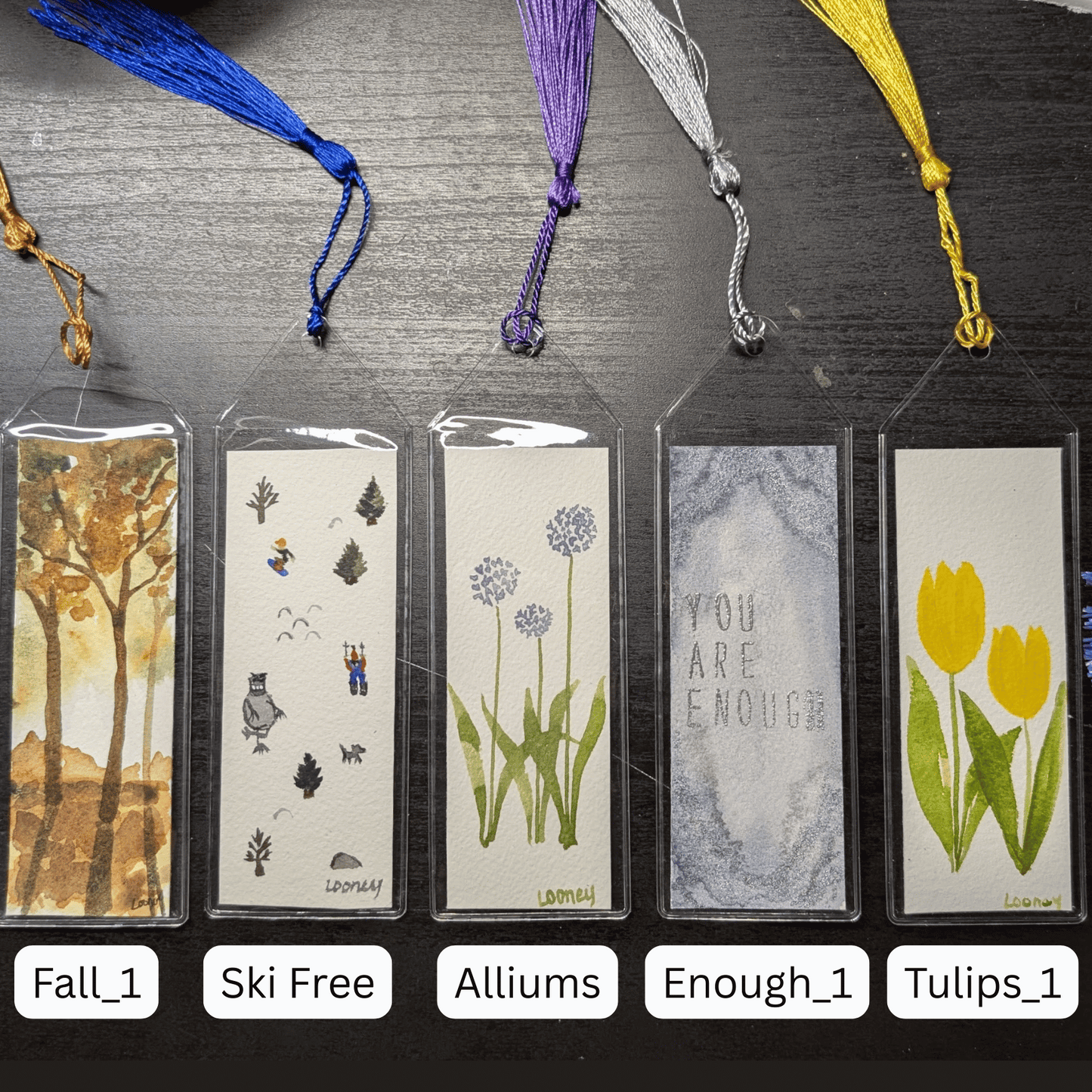 Bookmark - Original Watercolor with Protective Sleeve