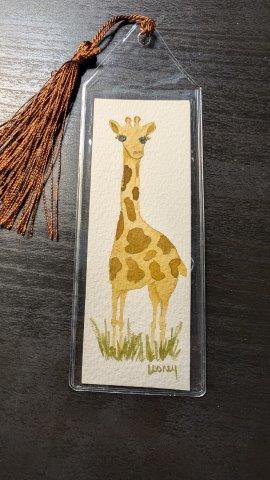 Bookmark - Original Watercolor with Protective Sleeve