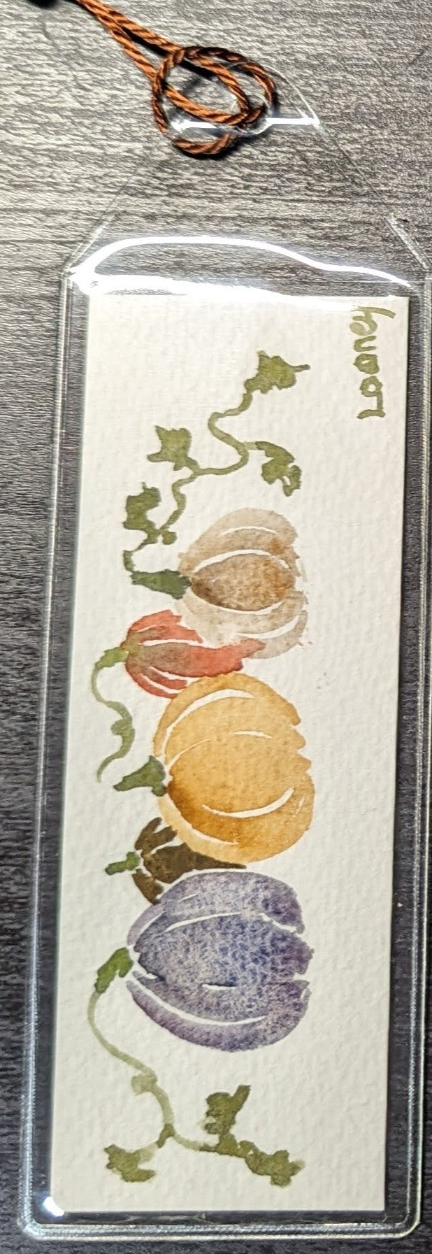 Bookmark - Original Watercolor with Protective Sleeve