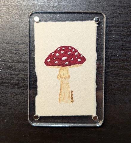 Tiny Original Paintings in Magnetic Frames