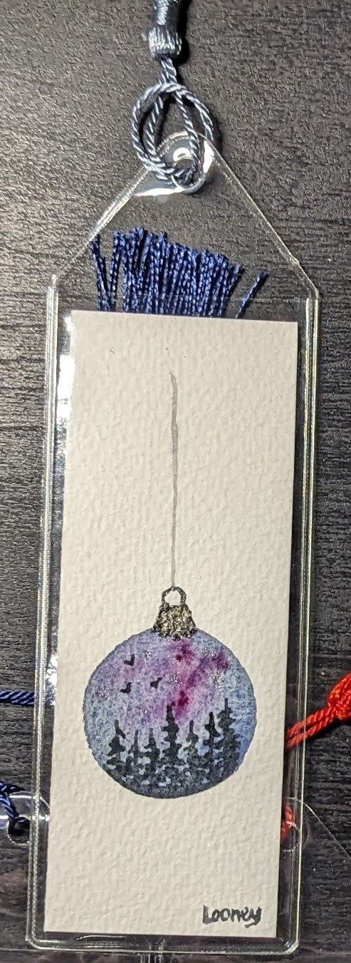 Bookmark - Original Watercolor with Protective Sleeve