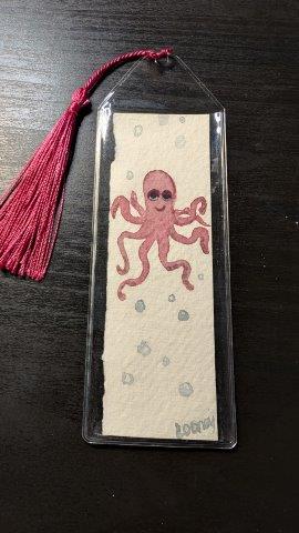 Bookmark - Original Watercolor with Protective Sleeve