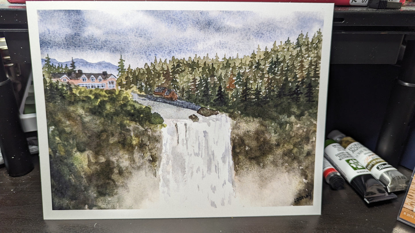 Print - Snoqualmie Falls 6x8