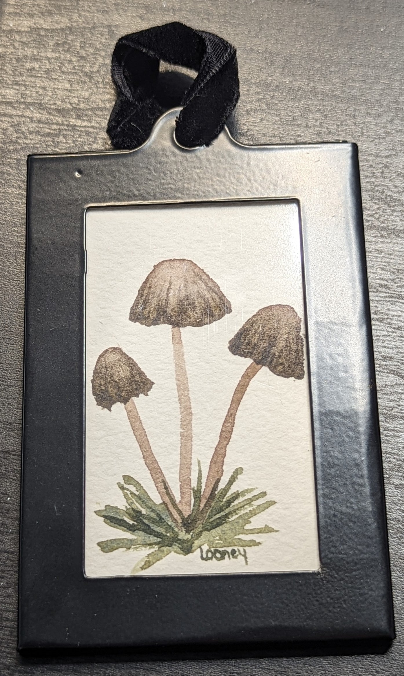 Ornament with Original Watercolor Painting