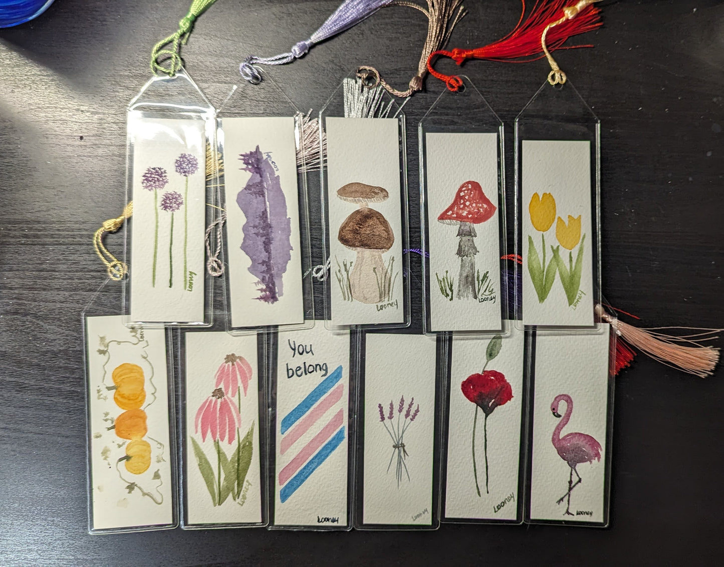 Bookmark - Original Watercolor with Protective Sleeve