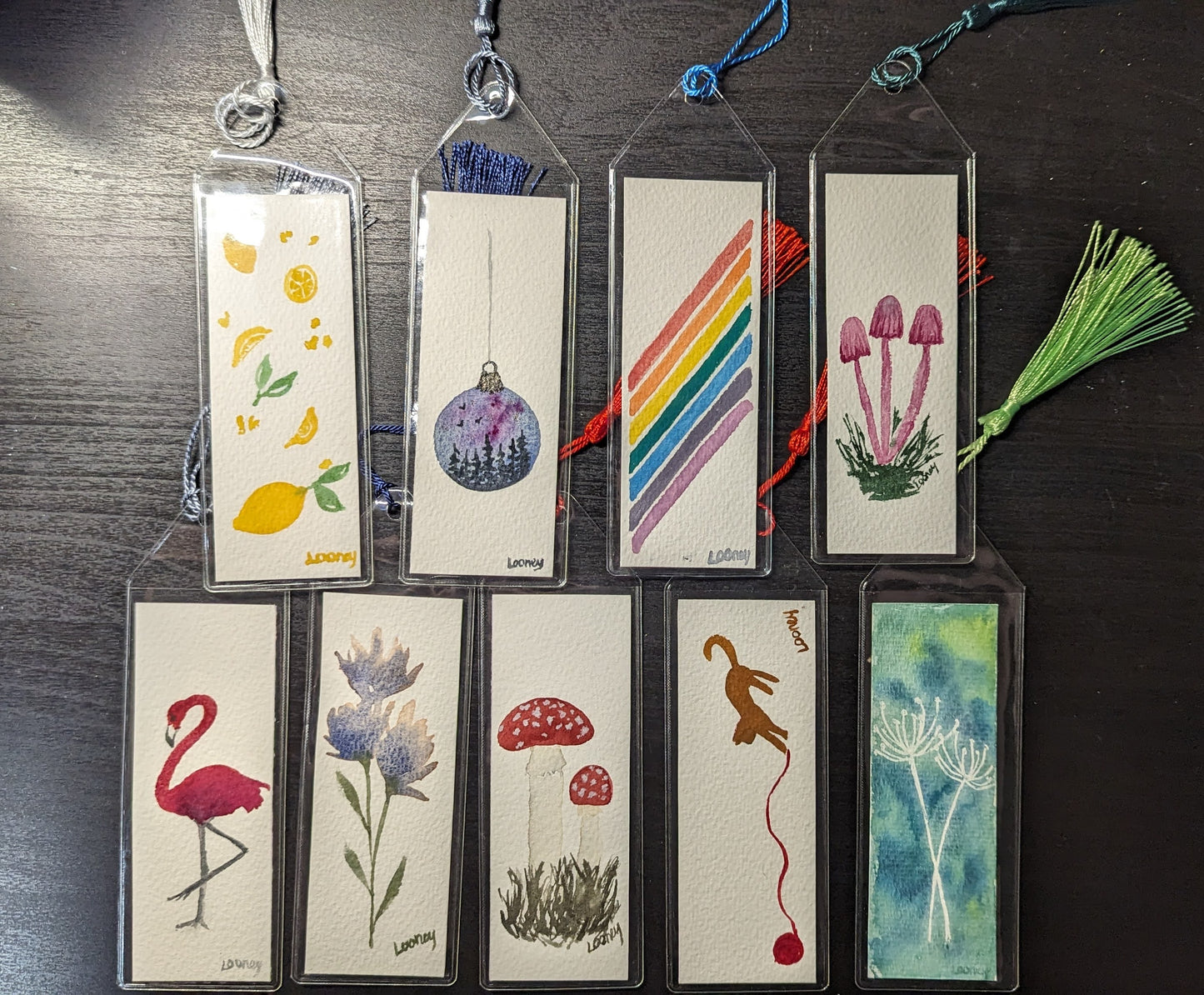 Bookmark - Original Watercolor with Protective Sleeve