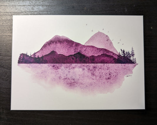 Print - Purple Mountains 5x7