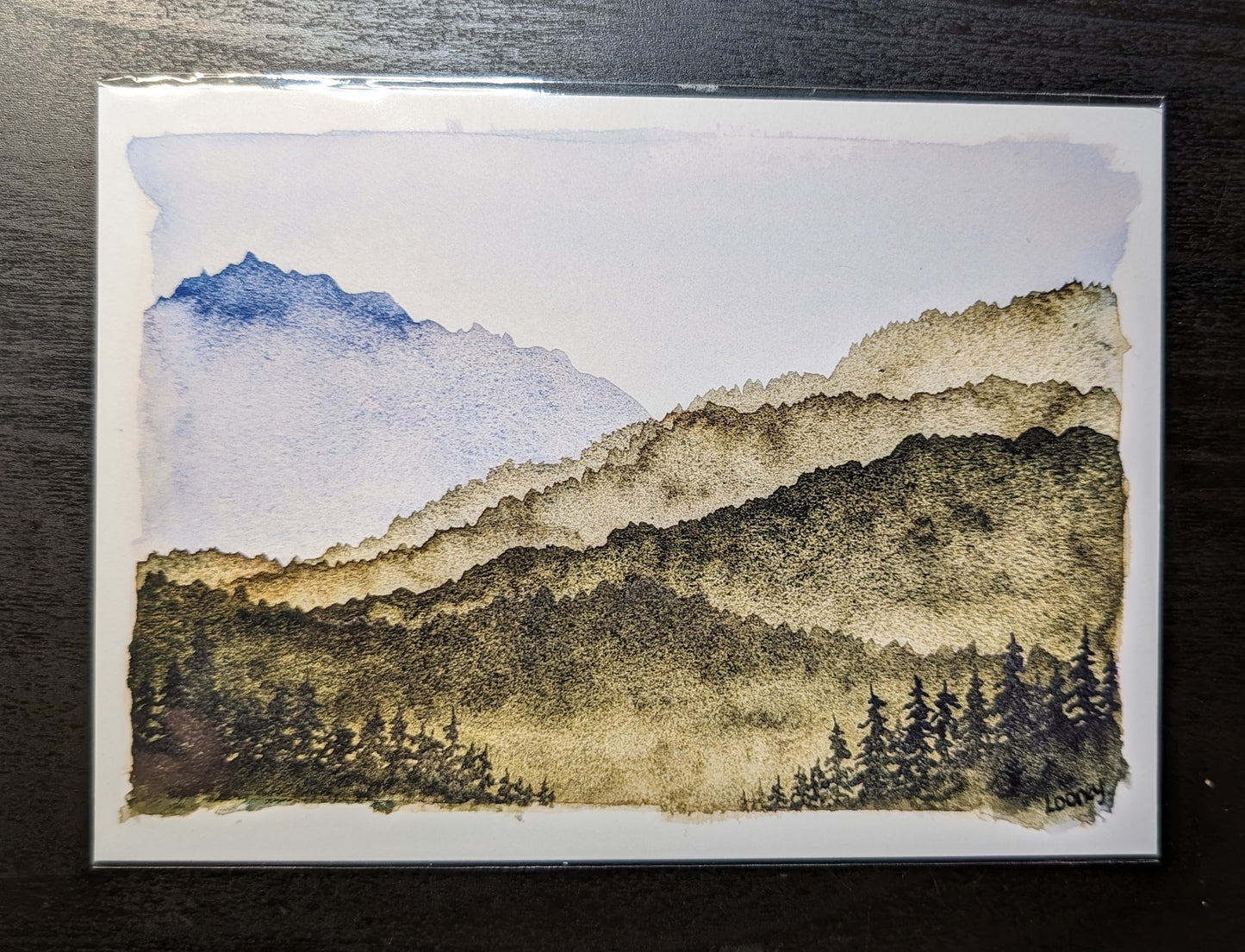 Print - Mountains of Blue and Green 5x7