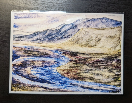 Print - River and Mountains 5x7