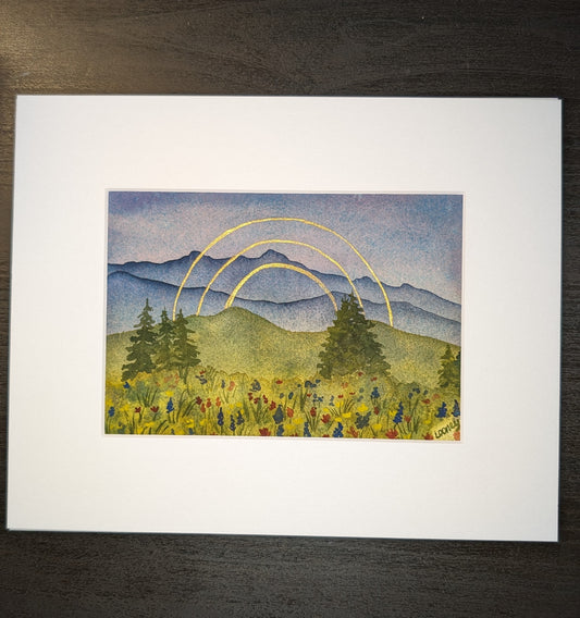 Fine Art Embellished Print - Mountain Meadow 7x5