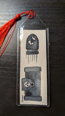 Bookmark - Original Watercolor with Protective Sleeve