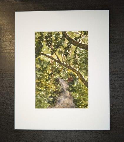 Original painting - Forest Stroll 5x7