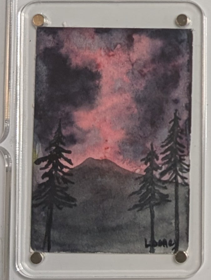 Tiny Original Paintings in Magnetic Frames