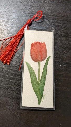 Bookmark - Original Watercolor with Protective Sleeve