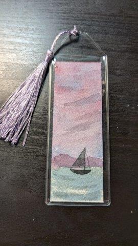 Bookmark - Original Watercolor with Protective Sleeve