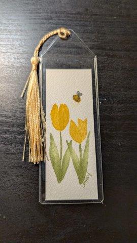 Bookmark - Original Watercolor with Protective Sleeve